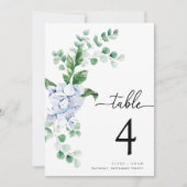 フェラスブルーアジサイ結婚のテーブル番号 (正面)