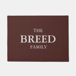 フェラパーソナライズされたブラウン ドアマット