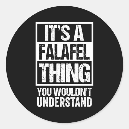 フェラフを理解できないのは間違った事だ ラウンドシール (正面)