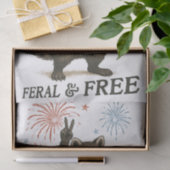 フェラルが無料の花火7月4日フェラル・ラクーン 薄葉紙 (ギフト)