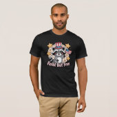 フェラルが自由ラクーン愛国心7月4日 Tシャツ (正面フル)