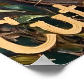 フェラルと：ファンシーヴィンテージホイール上のラクーン ポスター (角)