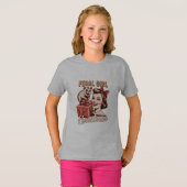 フェラルガールクリスマスオポッサムクリスマストラシーレトロ Tシャツ (正面フル)