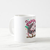 フェラルガールサマーオポおもしろいッサム コーヒーマグカップ (正面左)