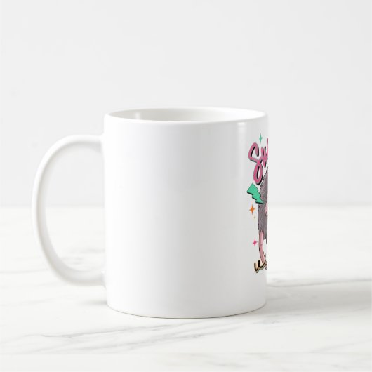 フェラルガールサマーオポおもしろいッサム コーヒーマグカップ (左)