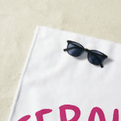 フェラルガールサマーオポッサムヴィンテージ ビーチタオル (インサイチュ)