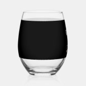 フェラルガールサマービーチおもしろいラクーン ステムなしワイングラス (右)