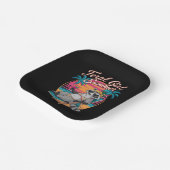 フェラルガールサマービーチおもしろいラクーン ペーパープレート (傾斜あり)