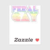 フェラルゲイLGBTゲイビパントランスプライドミームレインボー シール (シート)