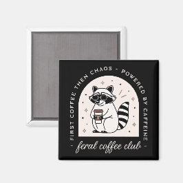 フェラルコーヒークラブおもしろいラク風変わりーン愛好家レトロ マグネット