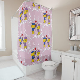 フェラルドとサーシャ・フェレット シャワーカーテン