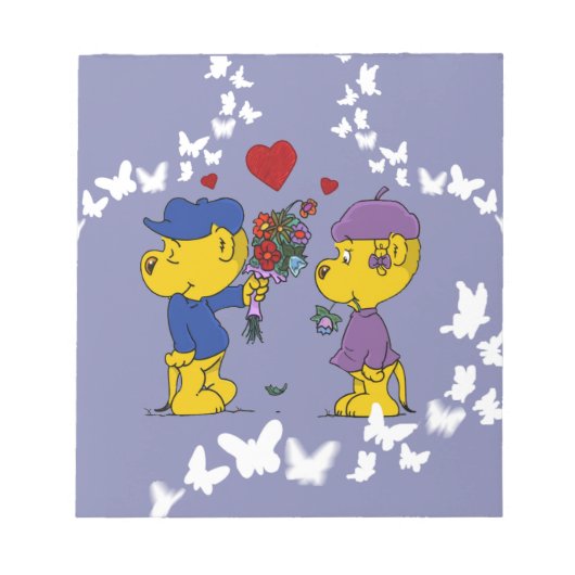 フェラルドとサーシャ・フェレット ノートパッド (正面)