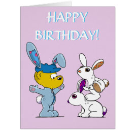 フェラルドとバニー誕生日カード