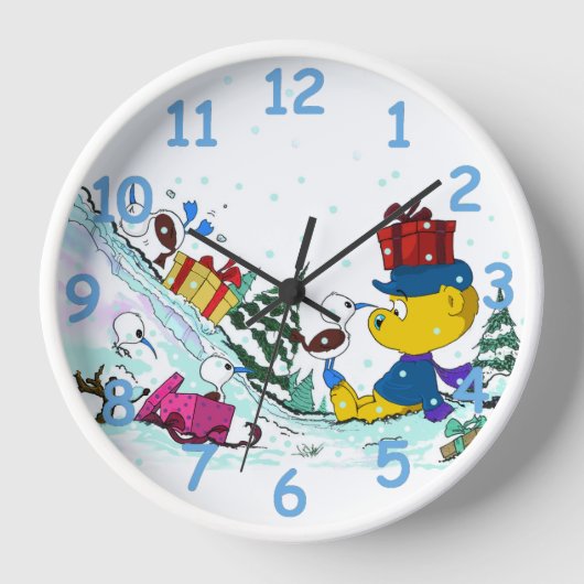 フェラルドとボビエズ 壁時計 (正面)