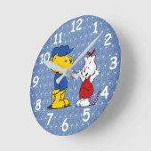 フェラルドとポツム ラウンド壁時計 (傾斜)