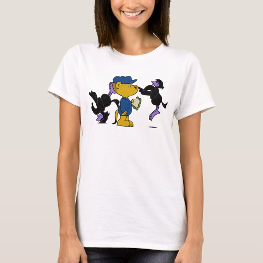 フェラルドと困ったカラスたち Tシャツ (正面)