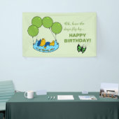 フェラルドのピローバルーン誕生日 横断幕 (トレードショー)