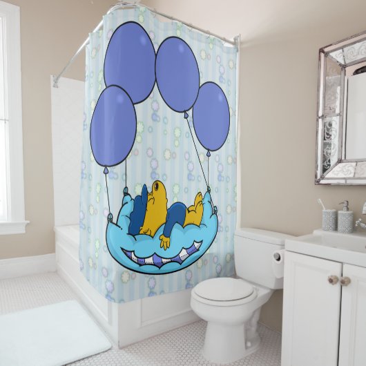 フェラルドのピローバルーン シャワーカーテン (インサイチュ)