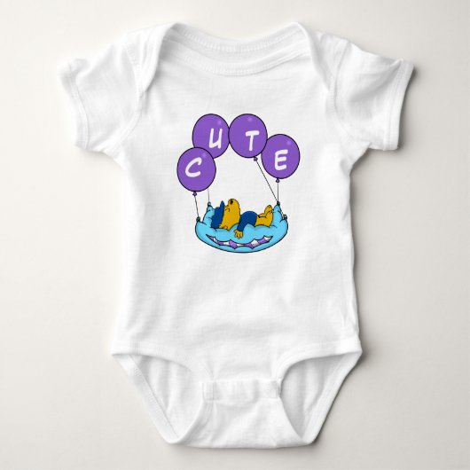 フェラルドのピローバルーン ベビーボディスーツ (正面)