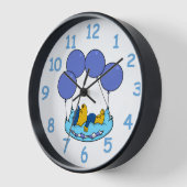 フェラルドのピローバルーン 壁時計 (傾斜)