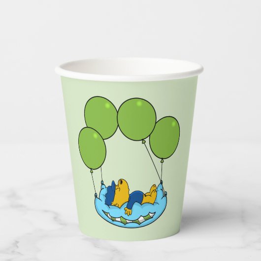 フェラルドのピローバルーン 紙コップ (正面)