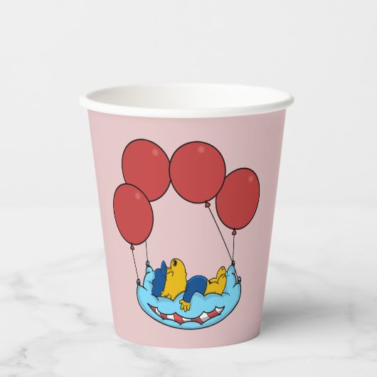 フェラルドのピローバルーン 紙コップ (正面)