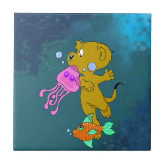 フェラルドの泳ぎ タイル (正面)