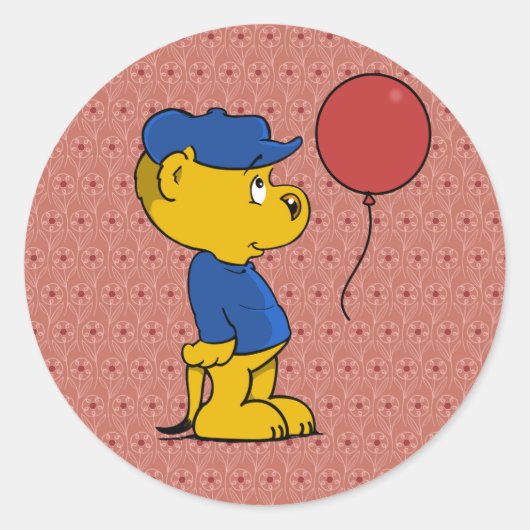 フェラルドの赤い気球 ラウンドシール (正面)