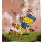 フェラルドは紅葉の中で シャワーカーテン (正面)