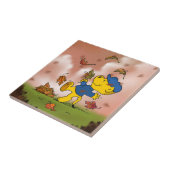 フェラルドは紅葉の中で タイル (側面)