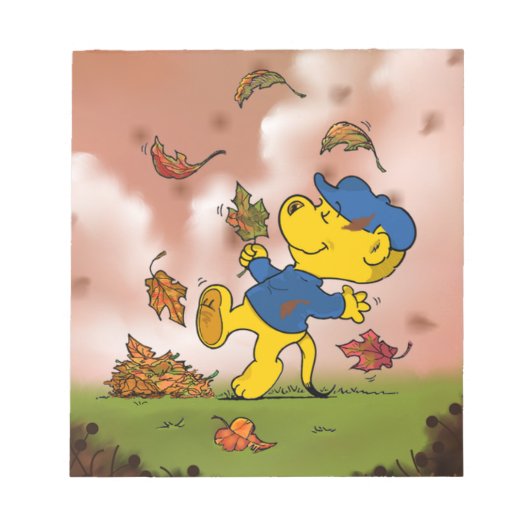 フェラルドは紅葉の中で ノートパッド (正面)