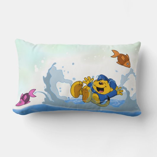 フェラルド写真書 ランバークッション (正面)