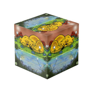 フェラルド  スリープ中のフェレットのキューブ フォトキューブ