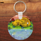 フェラルド |眠っているフェレット キーホルダー (正面)