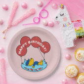 フェラルド |誕生日バルーン ペーパープレート (パーティー)