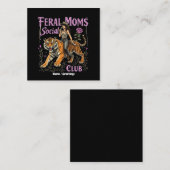 フェラルマムソーシャルクラブ | トレンディーおもしろいグラフィックギフト スクエア名刺 (正面/裏面)