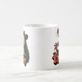 フェラル怒ポッサムNot Todayタイポグラフィ コーヒーマグカップ (中央)