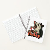フェラル怒ポッサムNot Todayタイポグラフィ ノートブック (内部)