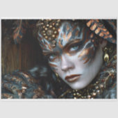 フェラル金ゴールド戦士トライバルヒョウ女王デクページ 薄葉紙 (正面)