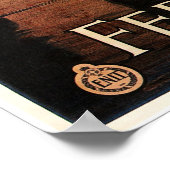 フェラーラノースイタリアホリデーツアーヴィンテージトラベル ポスター (角)