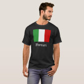 フェラーリのイタリア人の旗 Tシャツ (正面フル)