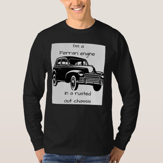"フェラーリエンジン" Tシャツ (正面)