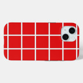 フェラーリレッドスクウェア Case-Mate iPhoneケース (裏面 (横))