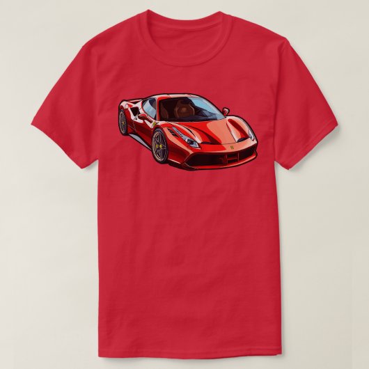 フェラーリレーシングカー Tシャツ (デザイン正面)