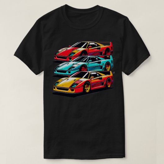 フェラーリF40 11 Tシャツ (デザイン正面)