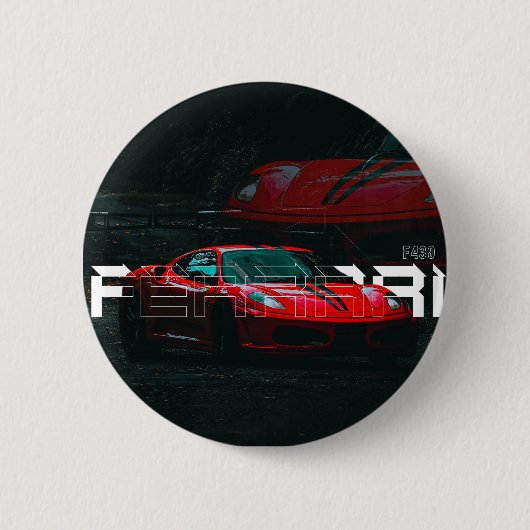 フェラーリF430 缶バッジ (正面)