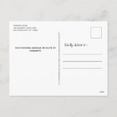 フェリいけなス猫おもしろいパーソナライズされたペット写真 シーズンポストカード (裏面)