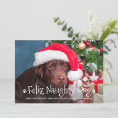 フェリいけなズドッおもしろいグペットパーソナライズされた写真 シーズンカード (スタンド正面)