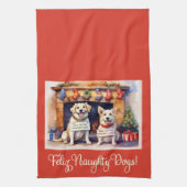 フェリいけなズ犬！クリスマス キッチンタオル (縦)