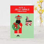 フェリおもしろいズナビダッドホリデーカード カード (黄色い花)